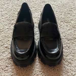 Bar III Paz Lug Sole Loafers - Women’s 7.5 - Black